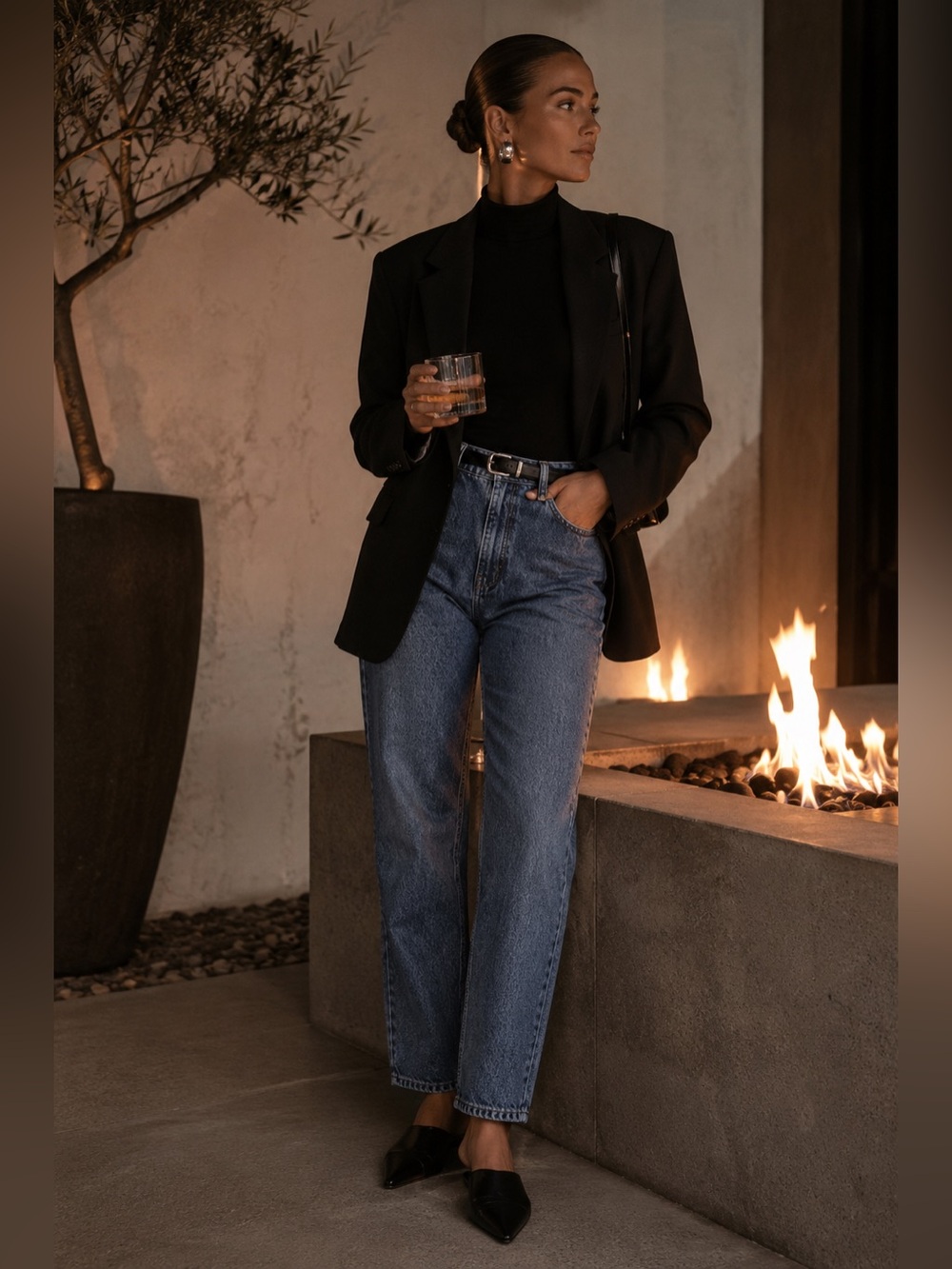 Classic Blue Straight Leg Jeans